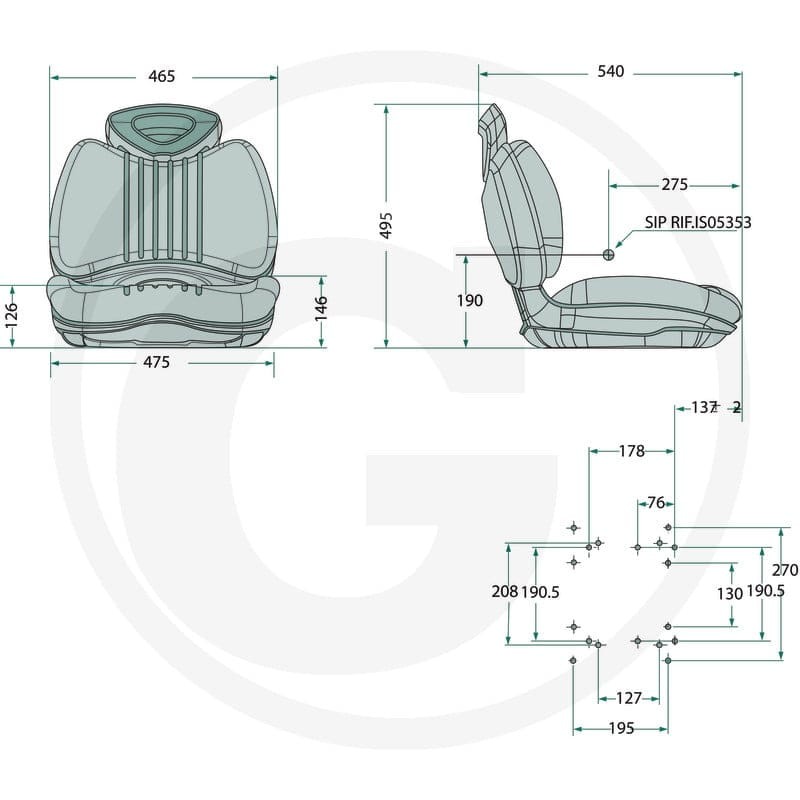 GRANIT Siedzenie 25270291 - Sklep PoltechParts
