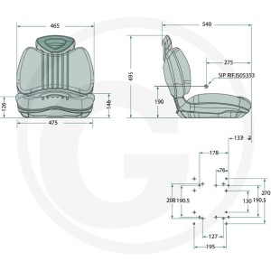 GRANIT Siedzenie 25270291