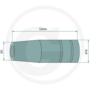 GRANIT Dysza gazowa cylindryczna 50022301