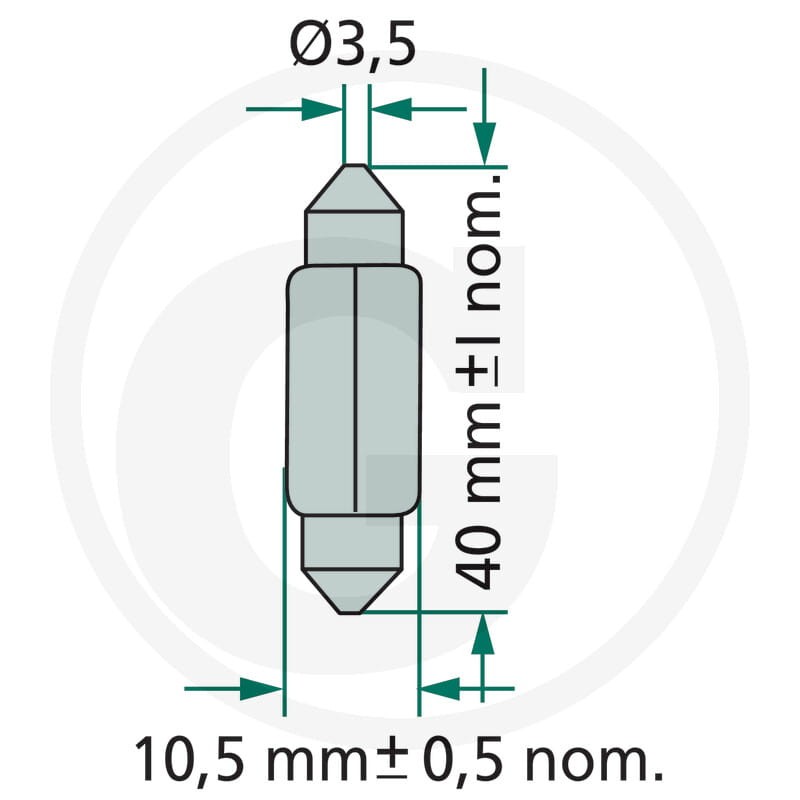 Philips Żarówka Sofitte Festoon T10,5x43 44712866CP - Sklep PoltechParts