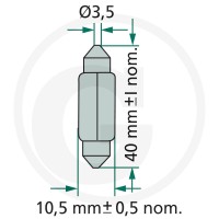 Philips Żarówka Sofitte Festoon T10,5x43 44712866CP - Sklep PoltechParts