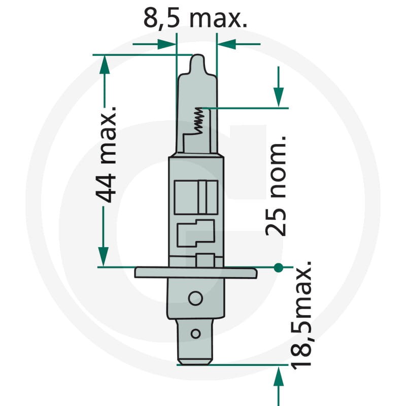 Philips Żarówka halogenowa H1 44713258MDB1 - Sklep PoltechParts