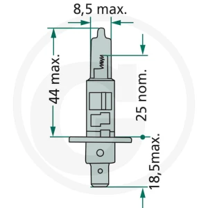 Philips Żarówka halogenowa H1 44713258MDB1