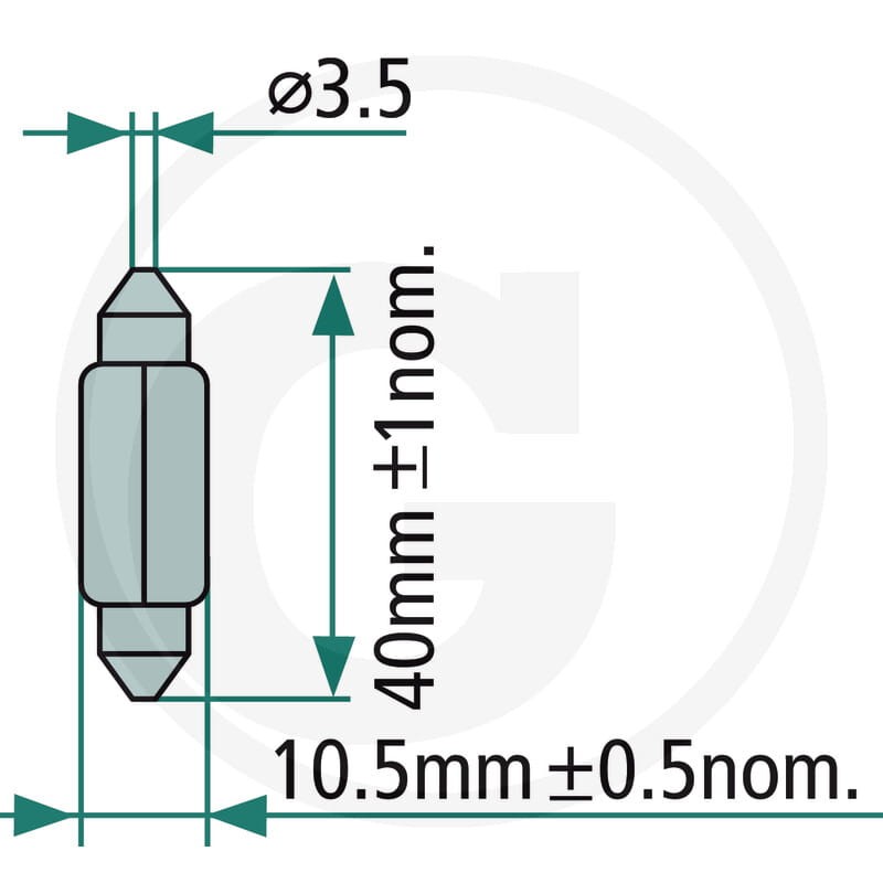 Philips Żarówka Sofitte Festoon T10,5x43 5W 44713864CP - Sklep PoltechParts
