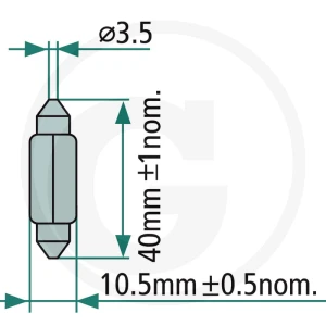 Philips Żarówka Sofitte Festoon T10,5x43 5W 44713864CP