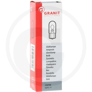 GRANIT Żarówka z cokołem szklanym W5W 47712V5WGLSS