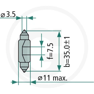 Philips Żarówka Sofitte C5W 44713844CP
