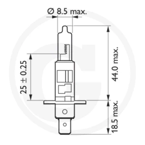 Philips Żarówka halogenowa H1 44713258MLC1