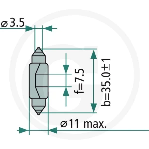 Philips Żarówka Sofitte C5W 44713844B2