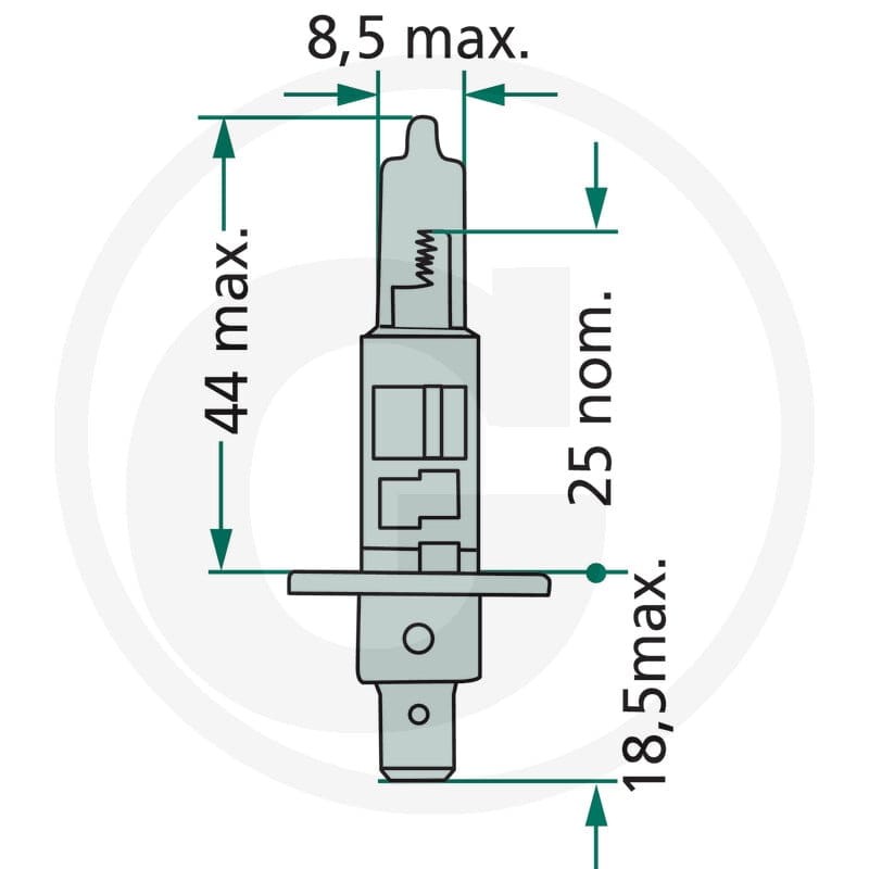 Philips Żarówka halogenowa H1 44713258MDC1 - Sklep PoltechParts