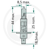 Philips Żarówka halogenowa H1 44713258MDC1 - Sklep PoltechParts