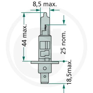 Philips Żarówka halogenowa H1 44713258MDC1