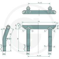 GRANIT Uchwyt mocujący 22065065 - Sklep PoltechParts