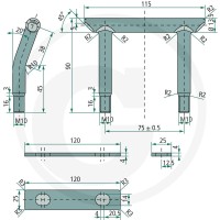 GRANIT Uchwyt mocujący 22065065 - Sklep PoltechParts