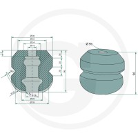 GRANIT Drążona sprężyna gumowa 2209910574 - Sklep PoltechParts