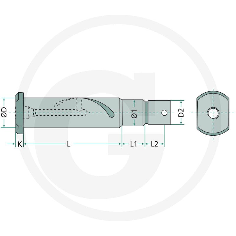 GRANIT Sworzeń sprężysty E1 220602420 - Sklep PoltechParts