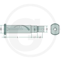 GRANIT Sworzeń sprężysty E1 220602420 - Sklep PoltechParts
