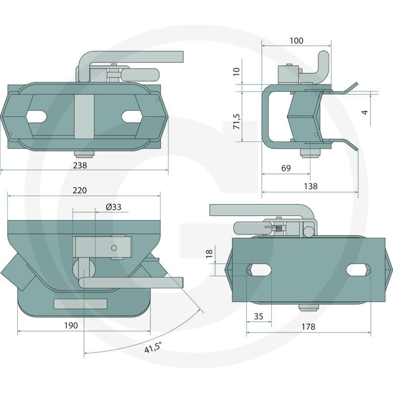 GRANIT Zaczep przyczepy 22065002 - Sklep PoltechParts