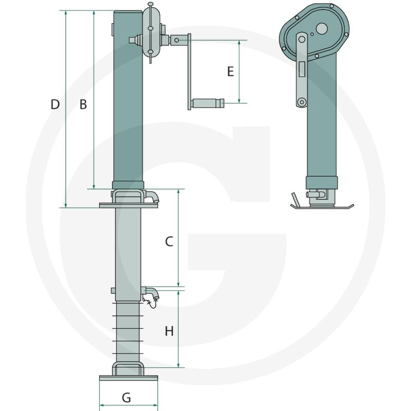 SIMOL Stopka podporowa 220KRA750 - Sklep PoltechParts