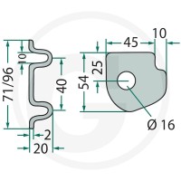GRANIT Zawias 22010017 - Sklep PoltechParts