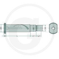 GRANIT Sworzeń sprężysty E11 2201003026 - Sklep PoltechParts