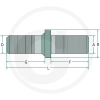 GRANIT Szpilka koła 22022072 - Sklep PoltechParts