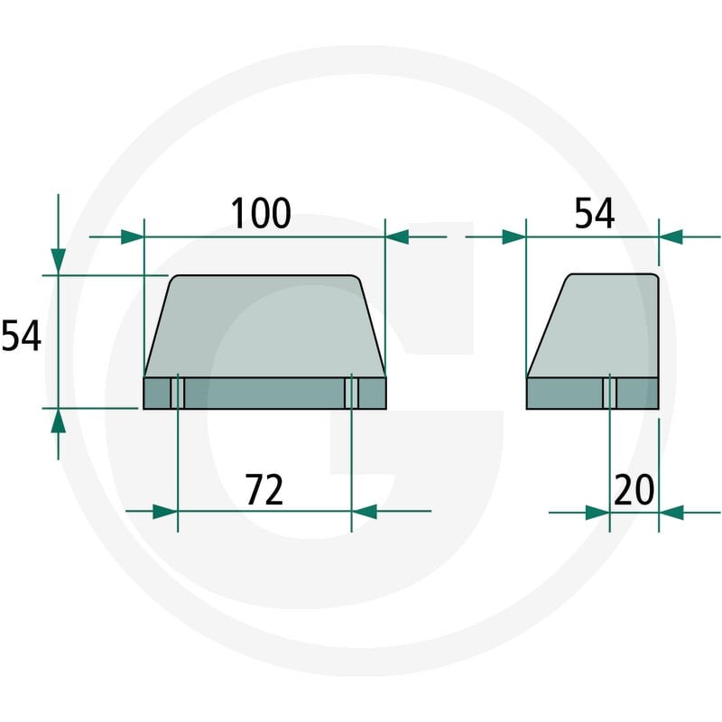 GRANIT Lampa oświetlenia tablicy rejestracyjnej 207KL40 - Sklep PoltechParts