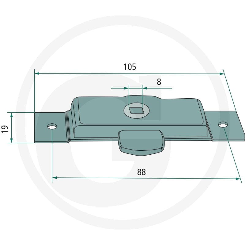 GRANIT Zamek iglicowy 22010008 - Sklep PoltechParts