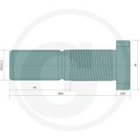 BPW Szpilka koła 15803.296.33.11.1 - Sklep PoltechParts