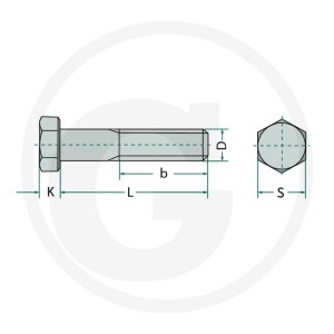 GRANIT Śruba z łbem sześciokątnym M5x40 487931203