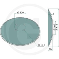 GRANIT Talerz brony talerzowej 1800100001 - Sklep PoltechParts