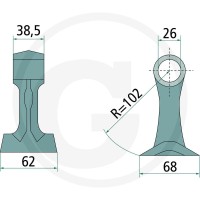 GRANIT Bijak młotkowy 18063-BOM-83 - Sklep PoltechParts