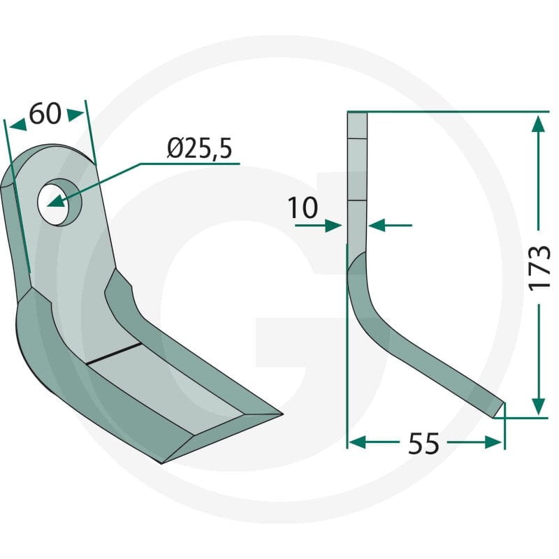 GRANIT Nóż Y 18063-BRE-37 - Sklep PoltechParts