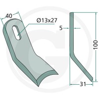 GRANIT Nóż Y 18063-MUL-53 - Sklep PoltechParts