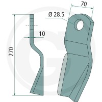 GRANIT Nóż bijakowy 18063-PRI-01-L - Sklep PoltechParts