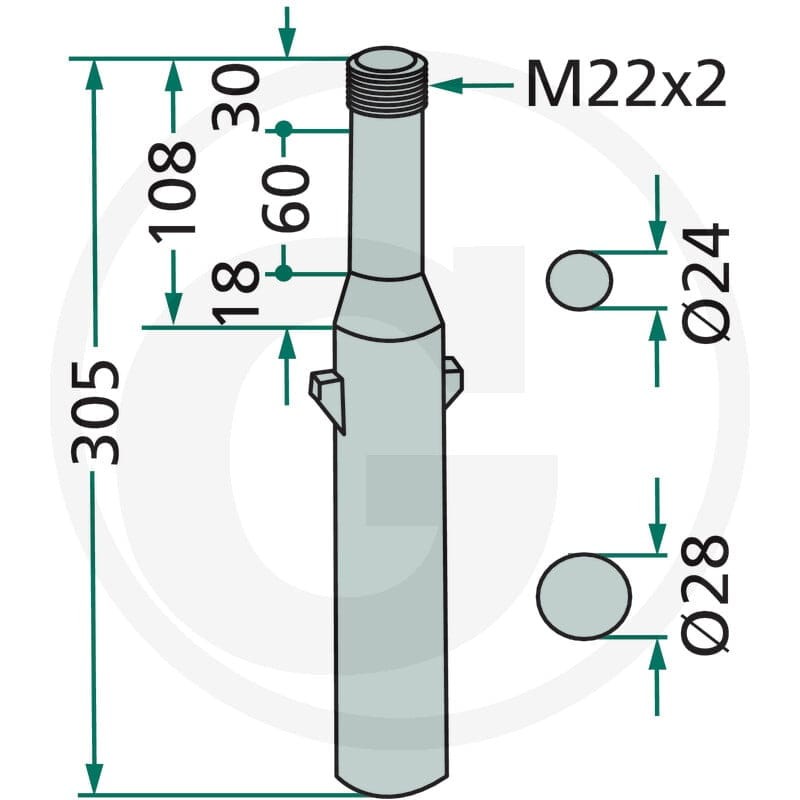 GRANIT Ząb brony aktywnej 180RH73 - Sklep PoltechParts
