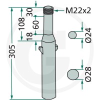 GRANIT Ząb brony aktywnej 180RH73 - Sklep PoltechParts
