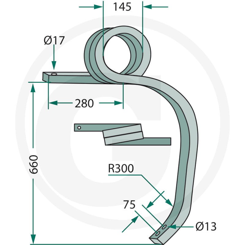 GRANIT Słupica kultywatora 180101.304651 - Sklep PoltechParts