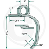 GRANIT Słupica kultywatora 180101.304651 - Sklep PoltechParts