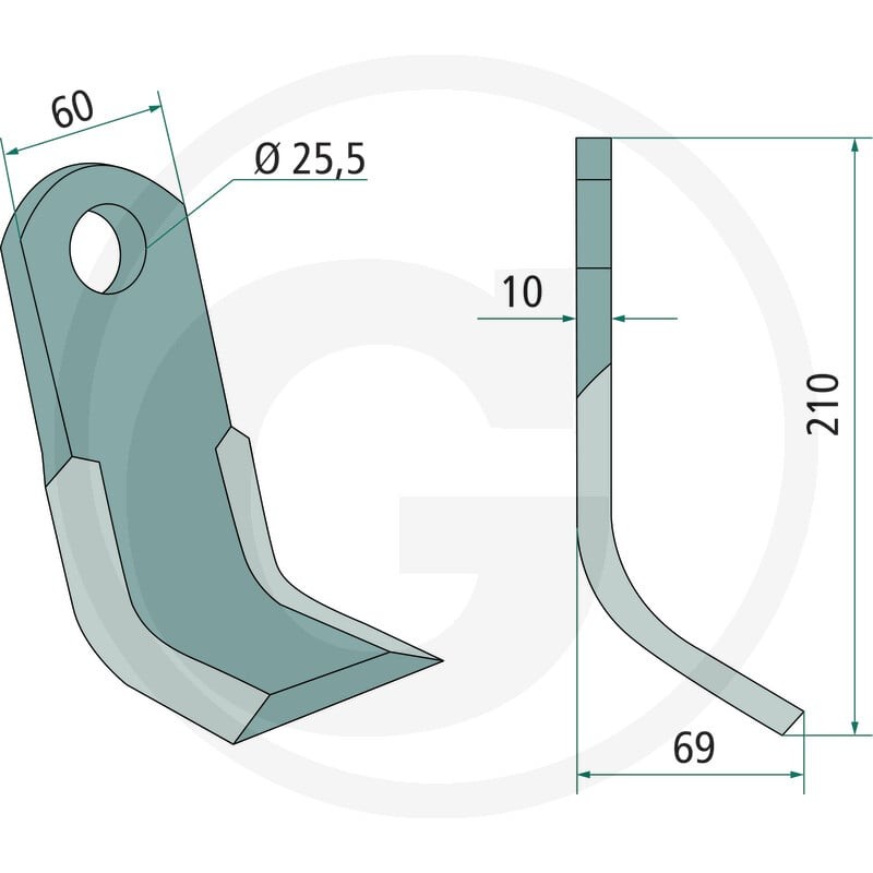 GRANIT Nóż typu Y 18063-BRE-17 - Sklep PoltechParts