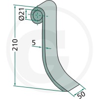 GRANIT Nóż bijakowy 180GLL-02 - Sklep PoltechParts