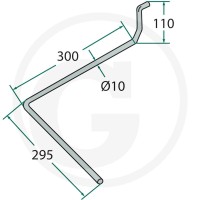 GRANIT Palec zagarniający siewnika 18010.ST-A3 - Sklep PoltechParts