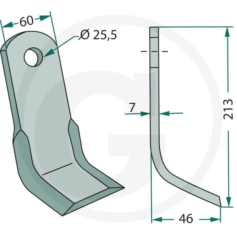 GRANIT Nóż Y 18063-LAG-07 - Sklep PoltechParts