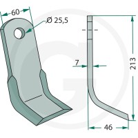 GRANIT Nóż Y 18063-LAG-07 - Sklep PoltechParts
