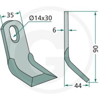 GRANIT Nóż Y 18063-NOB-35 - Sklep PoltechParts