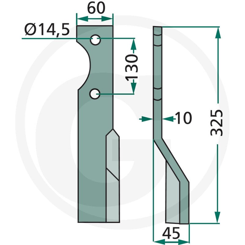 GRANIT Nóż rotacyjny 180ALP-01R - Sklep PoltechParts