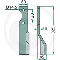 GRANIT Nóż rotacyjny 180ALP-01R - Sklep PoltechParts
