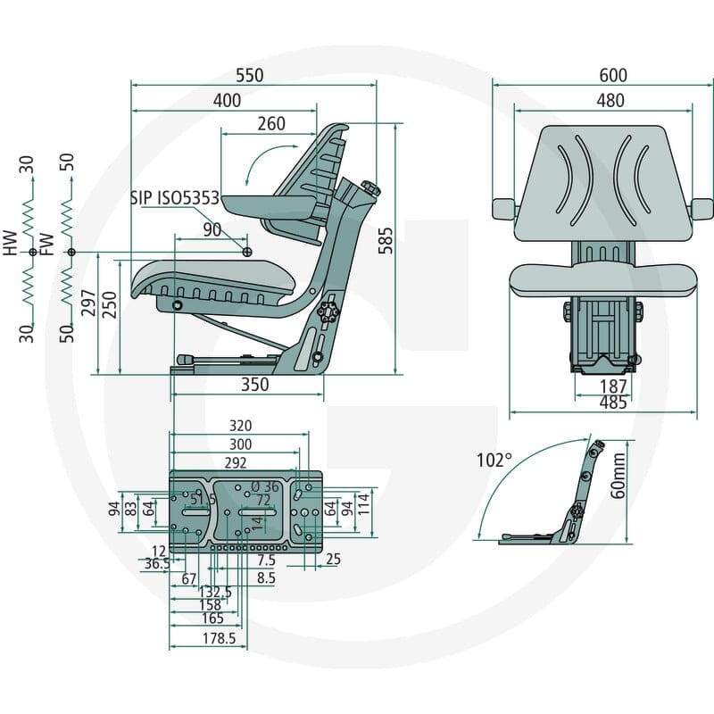 GRANIT Siedzenie 24000117 - Sklep PoltechParts