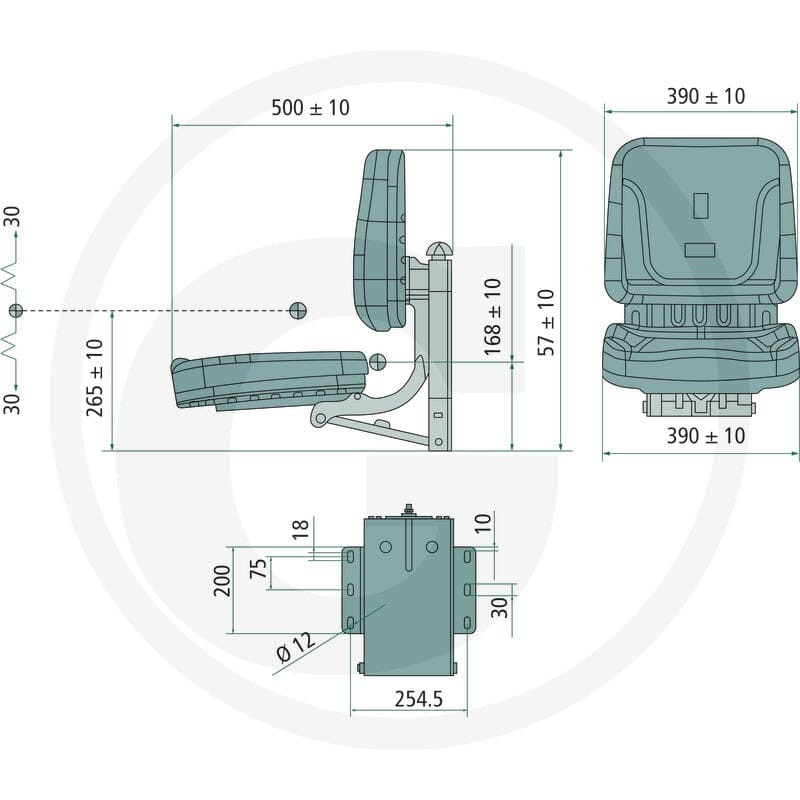 GRANIT Siedzenie pasażera 240920229 - Sklep PoltechParts