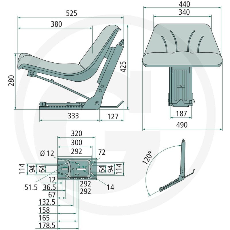 GRANIT Siedzenie 24000032 - Sklep PoltechParts